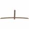 Ekena Millwork Bellingham Smooth Timber Gable Bracket, Douglas Fir, 84"W x 35"H x 1 1/2"D x 3 1/2"F, 10/12 Pitch GBW084X35X0204BEL00SDF - alternate 2